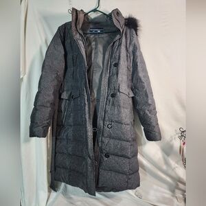 Lands' End Charcoal Hooded Jacket